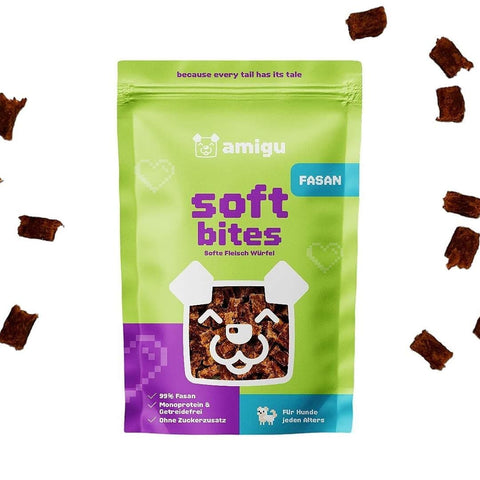 amigu Soft Bites Vleesblokjes - Fazant - Puppy Village.nl